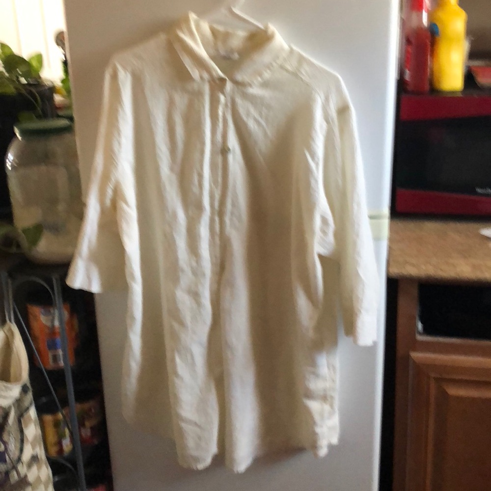 Long button up blouse